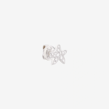  White Gold & Diamond Star Earring