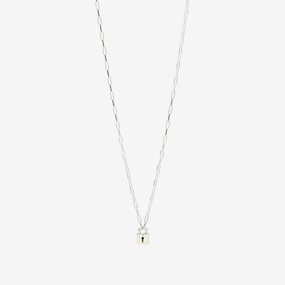 Silver Lock Necklace