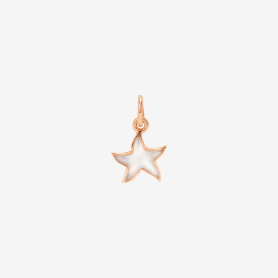 Rose Gold & Enamel Star Charm