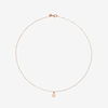 Rose Gold Mini Four Leaf Clover Necklace