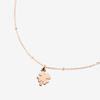 Rose Gold Mini Four Leaf Clover Necklace