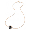 Onyx + Diamonds Rose Gold Victoria Diamonds Necklace