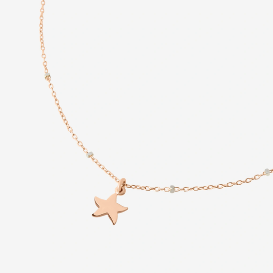 Rose Gold Mini Star Necklace