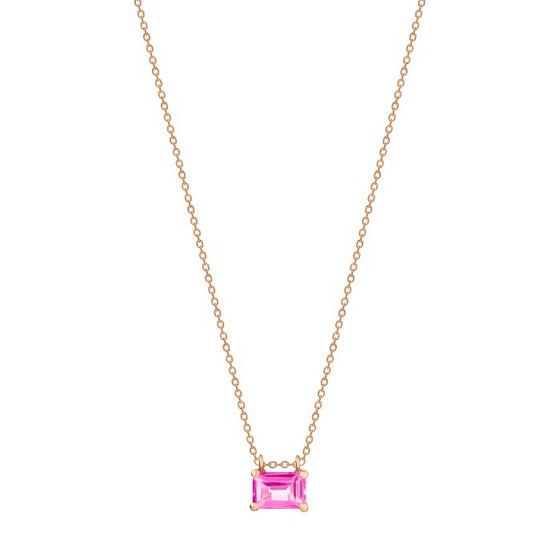 Collier Mini Cocktail Topaze Rose