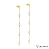 Yellow Gold & Pearls Earrings